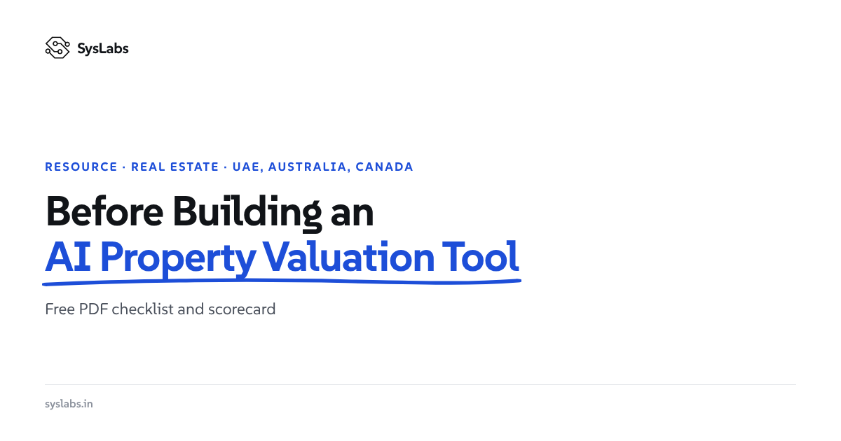 Questions to Ask Before Building an AI Property Valuation Tool